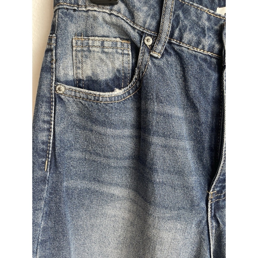 Almost Famous Women's Distressed Blue Denim Jeans, Size 3 - Picture 7 of 13